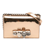 Mini Metallic Calfskin Jewelled Crossbody