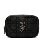 Nylon Cannage Charm Trousse Cosmetic Bag