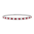 Ruby & Diamond Flex Bangle