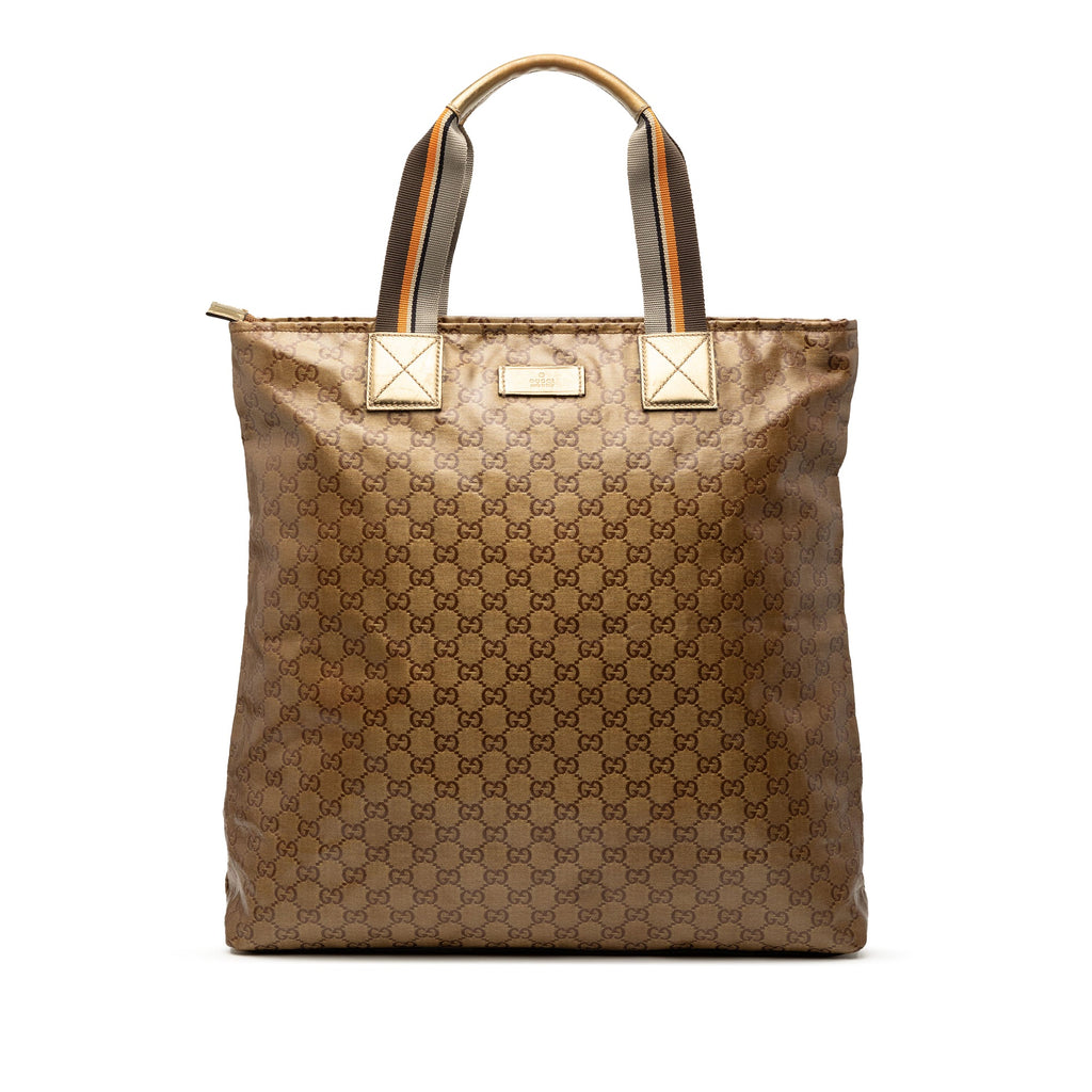 GG Crystal Vertical Web Tote