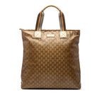 GG Crystal Vertical Web Tote