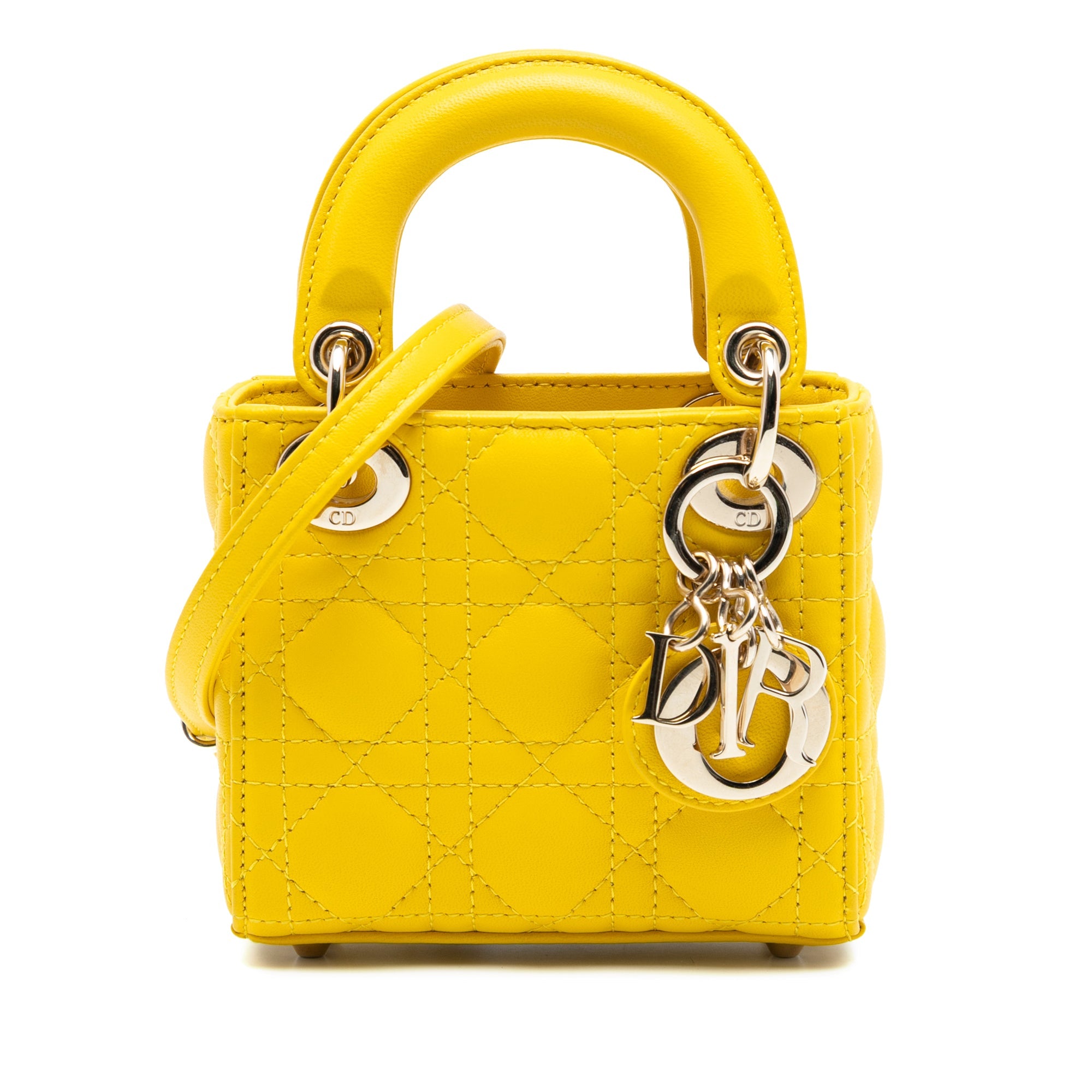 Micro Lambskin Cannage Lady Dior
