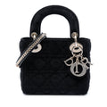 Mini Velvet Cannage Lady Dior