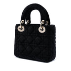 Mini Velvet Cannage Lady Dior