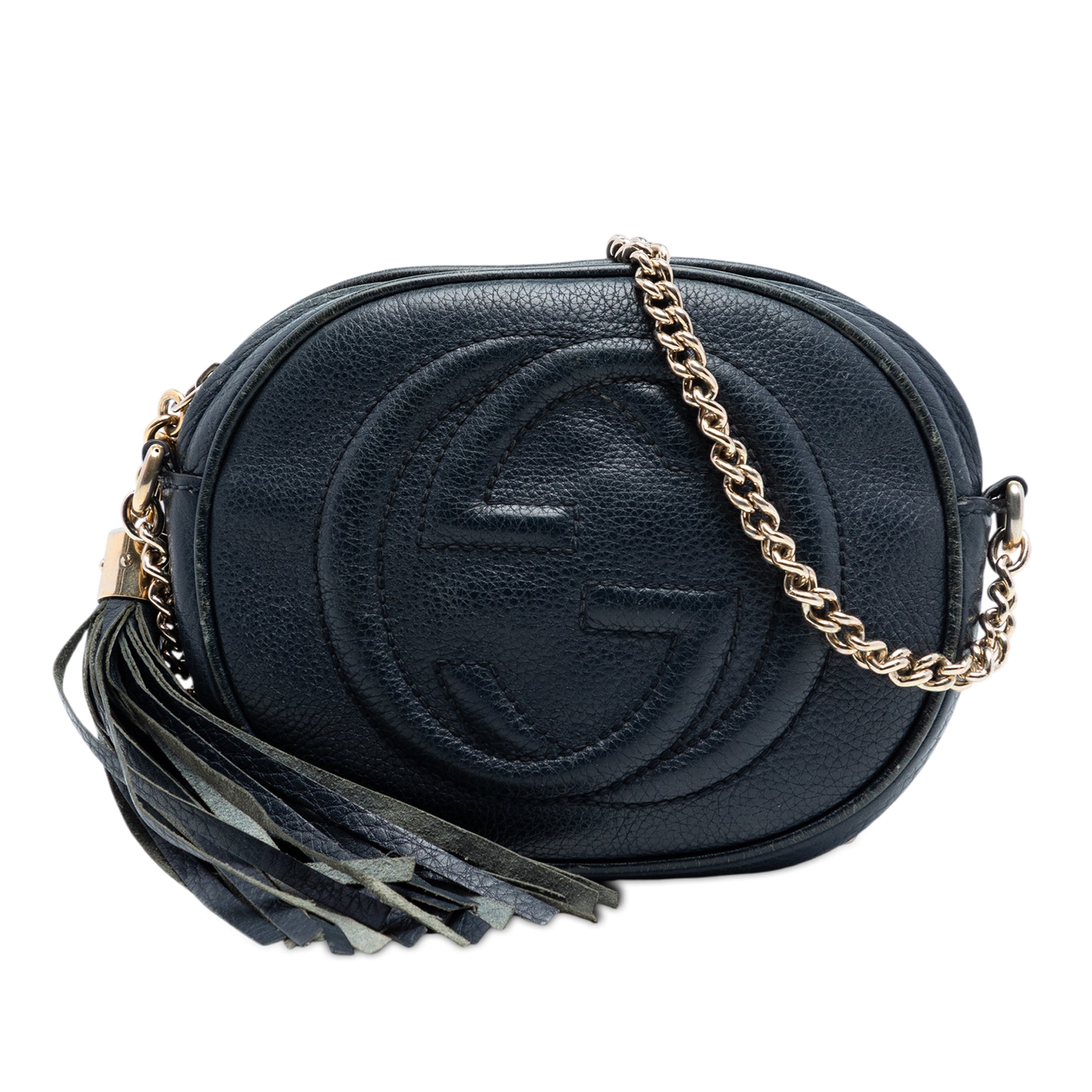 Mini Pebbled Calfskin Soho Chain Crossbody