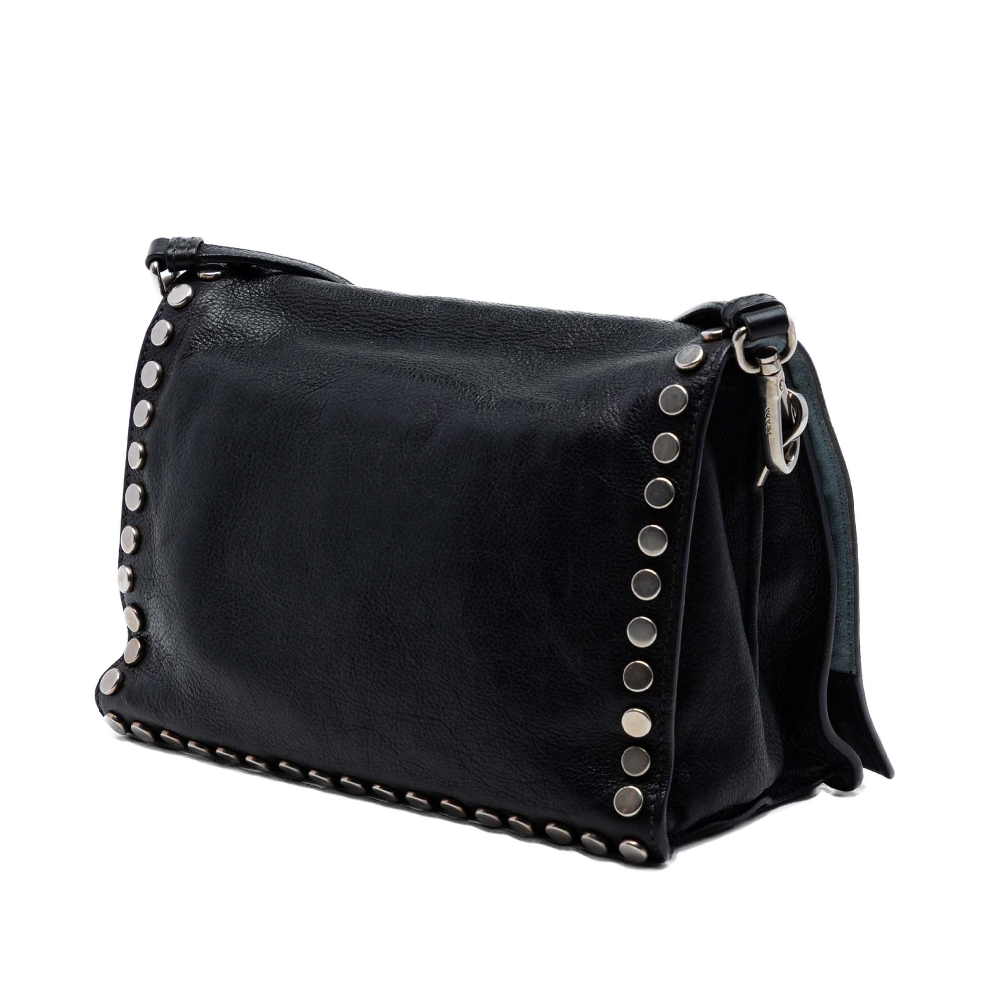 Glace Calf Studded Etiquette Flap