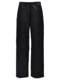 Givenchy Shiny Fabric Trousers — Black