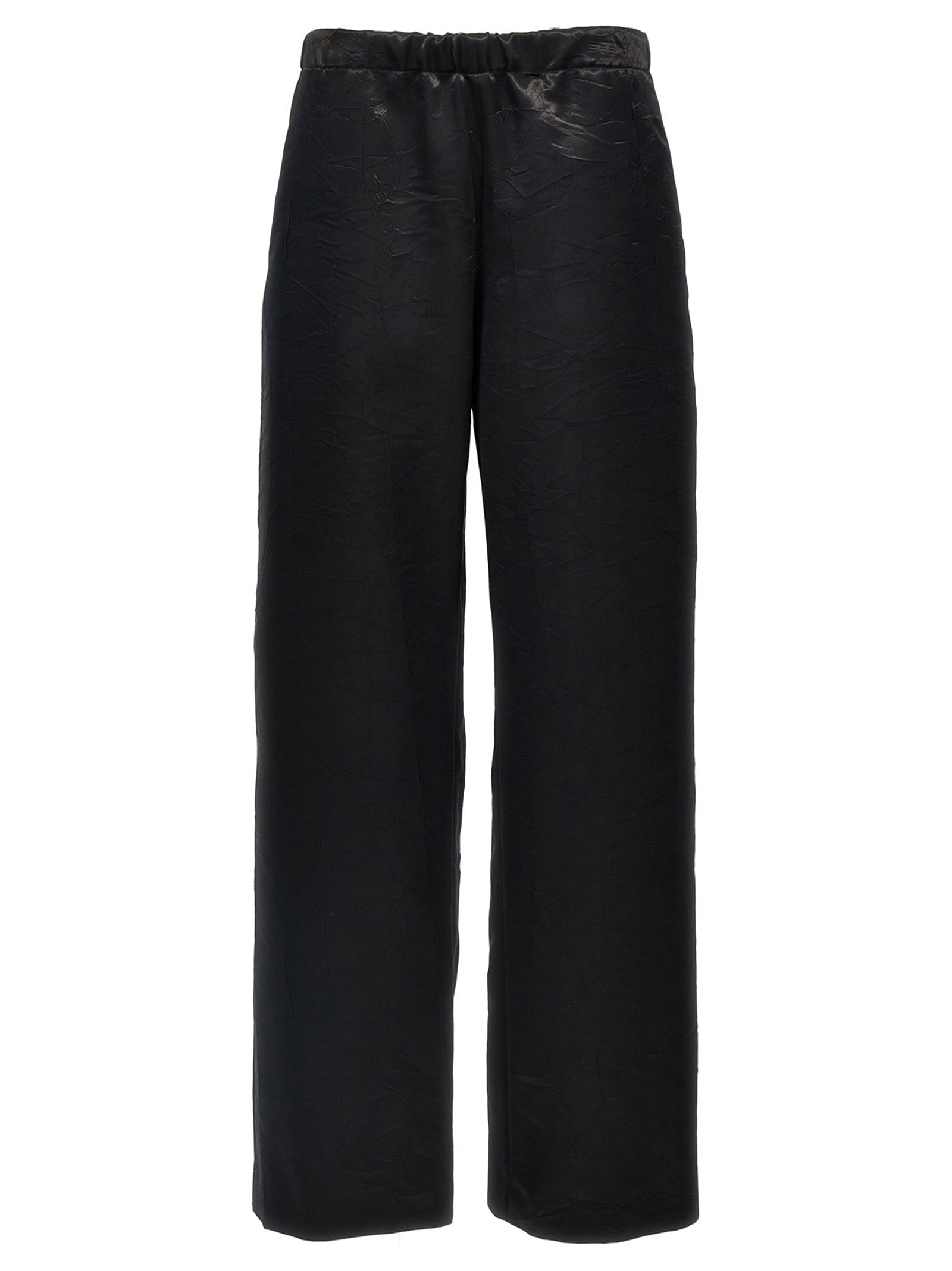 Givenchy Shiny Fabric Trousers — Black