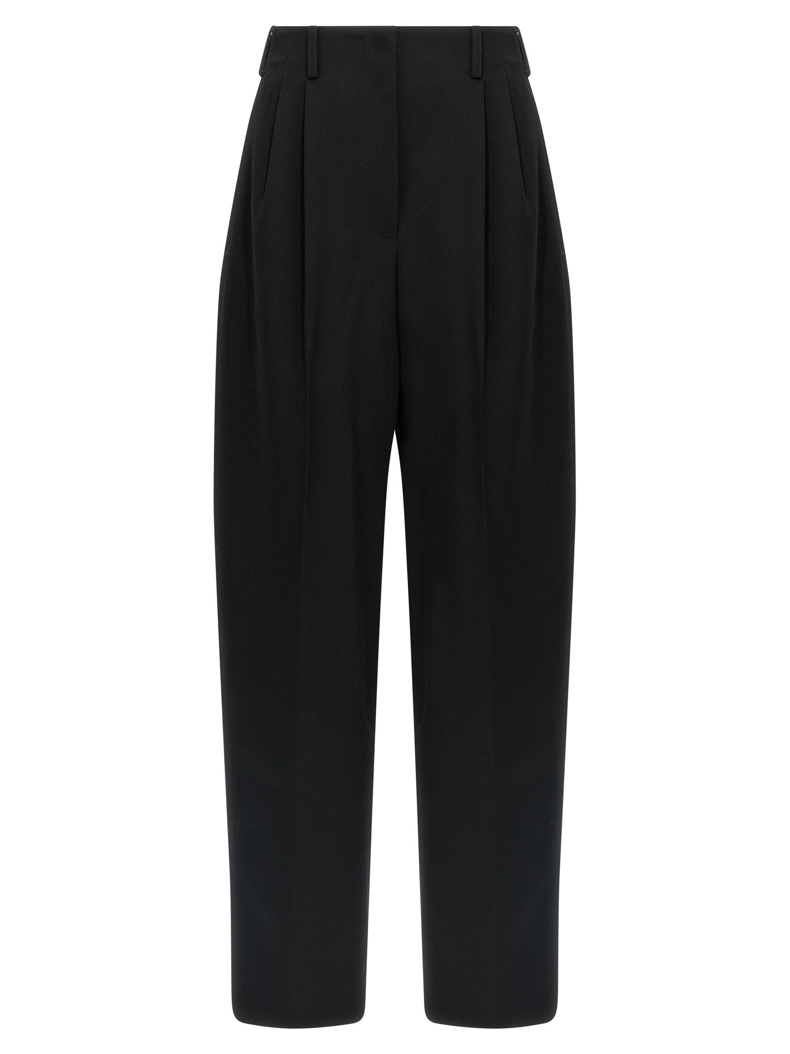 Givenchy Double Pleat Wool Trousers — Black
