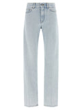 Givenchy Light-Wash Straight-Leg Jeans — Blue