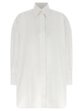 Givenchy Cotton Poplin Asymmetric Shirt — White