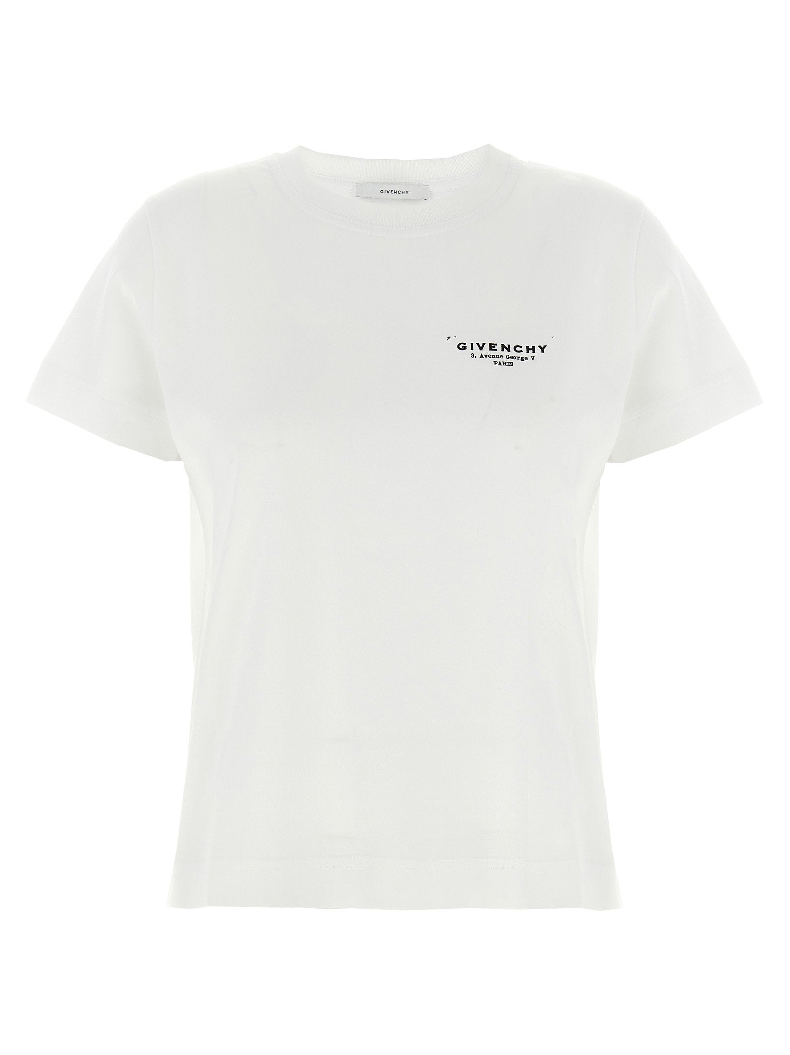 Givenchy Logo-Stamp Printed T-shirt — White