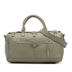 Small Lambskin Motocross Classic Squash Duffle Bag