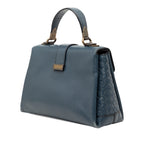 Small Intrecciato Trimmed Nappa Piazza Top Handle Satchel