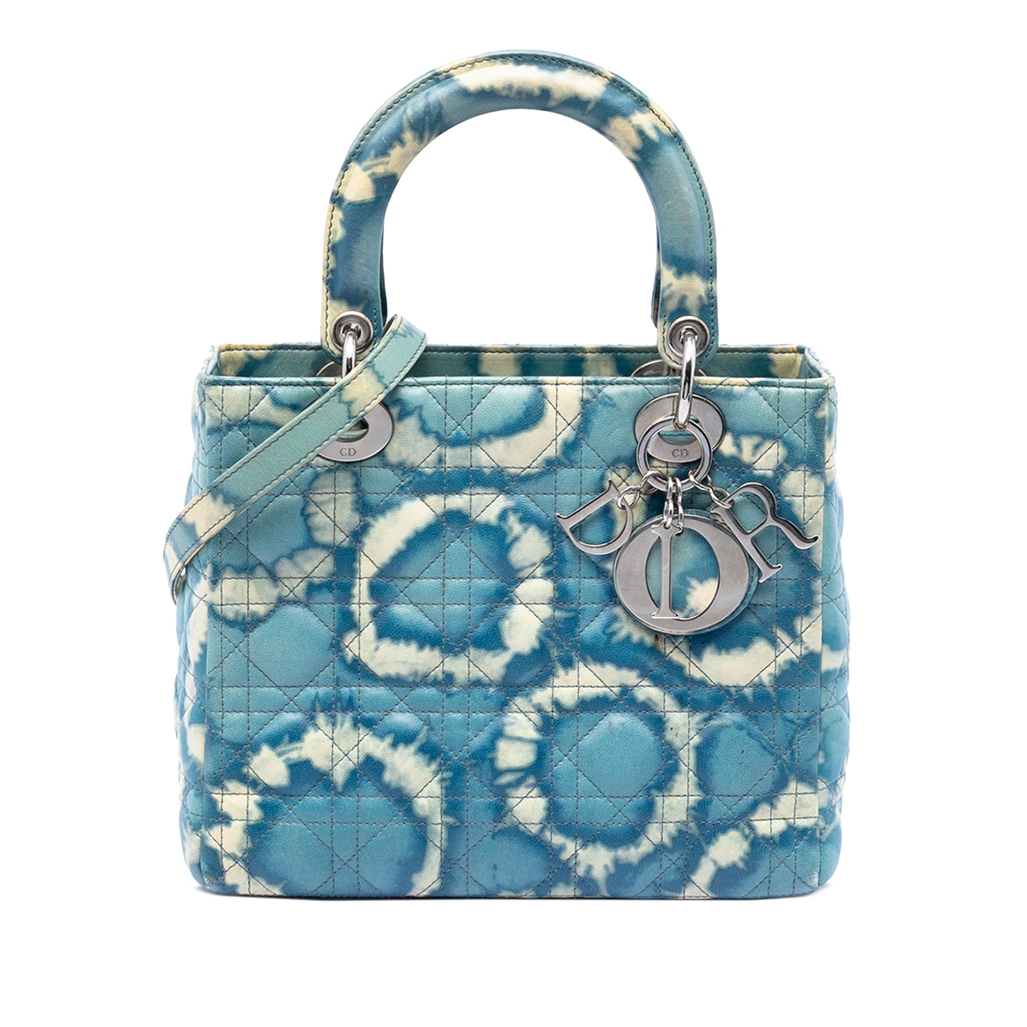 Medium Calfskin Tie Dye Print Lady Dior