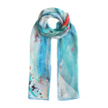 Blue Silk Foulard Mediterráneos