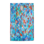 Multicolor Silk Scarf Mar Rojo