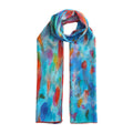 Multicolor Silk Scarf Mar Rojo