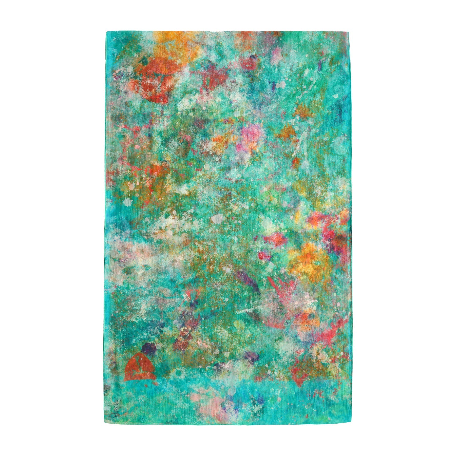 Natural Silk Scarf Mundos Ocultos