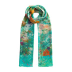 Natural Silk Scarf Mundos Ocultos