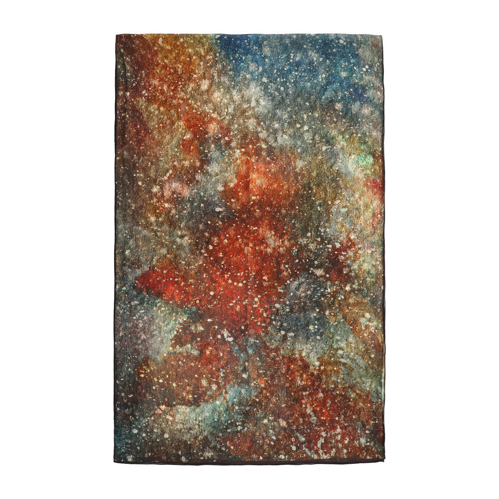 Multicolor Silk Scarf Polvo Cósmico