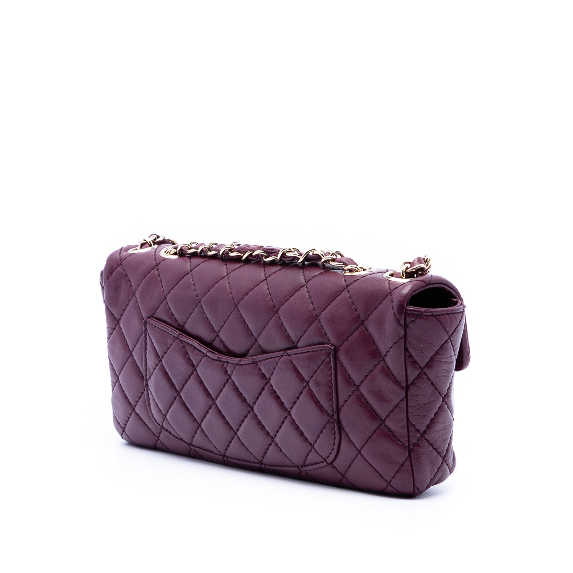 Classic Lambskin East West Single Flap