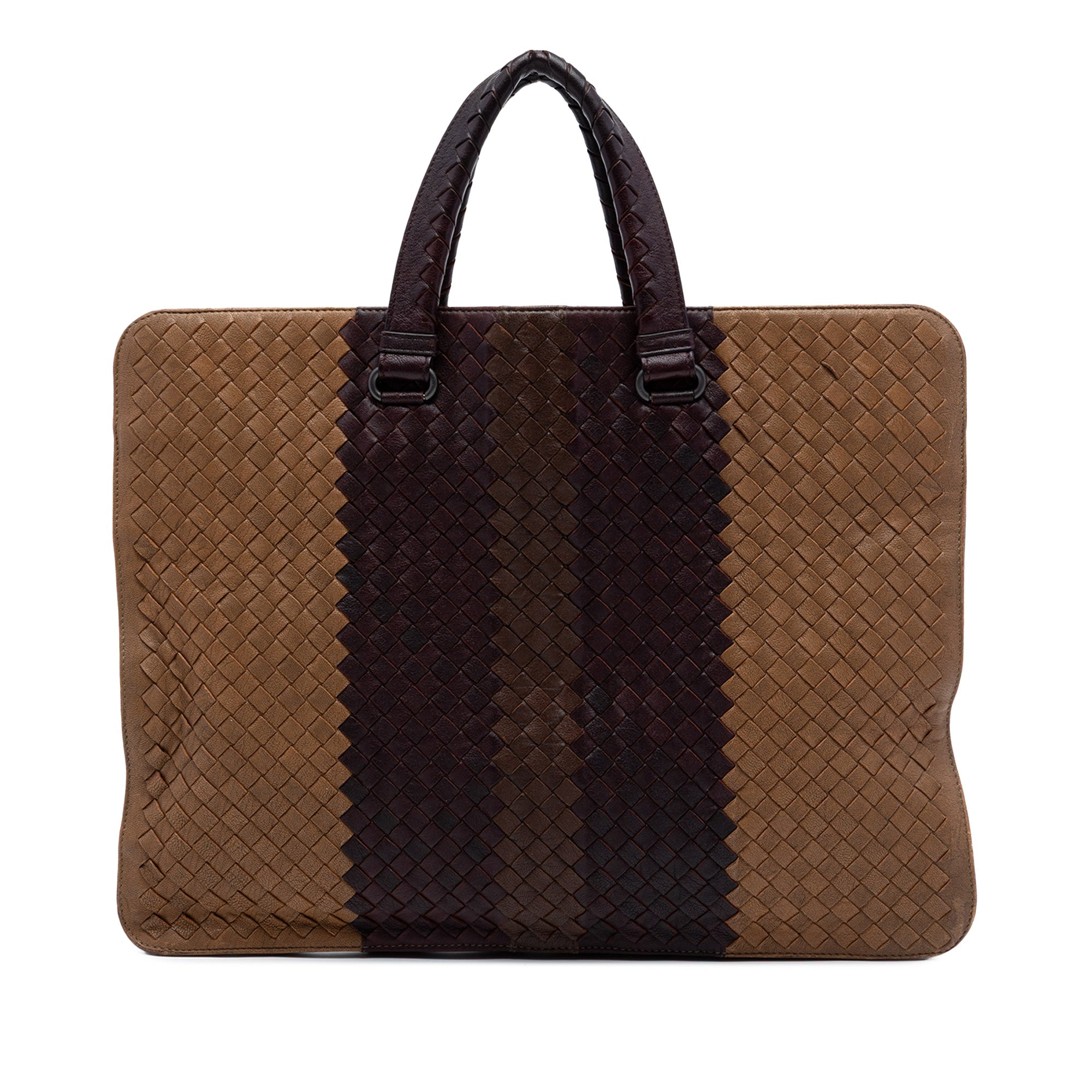 Nappa Intrecciato Club Fume Briefcase