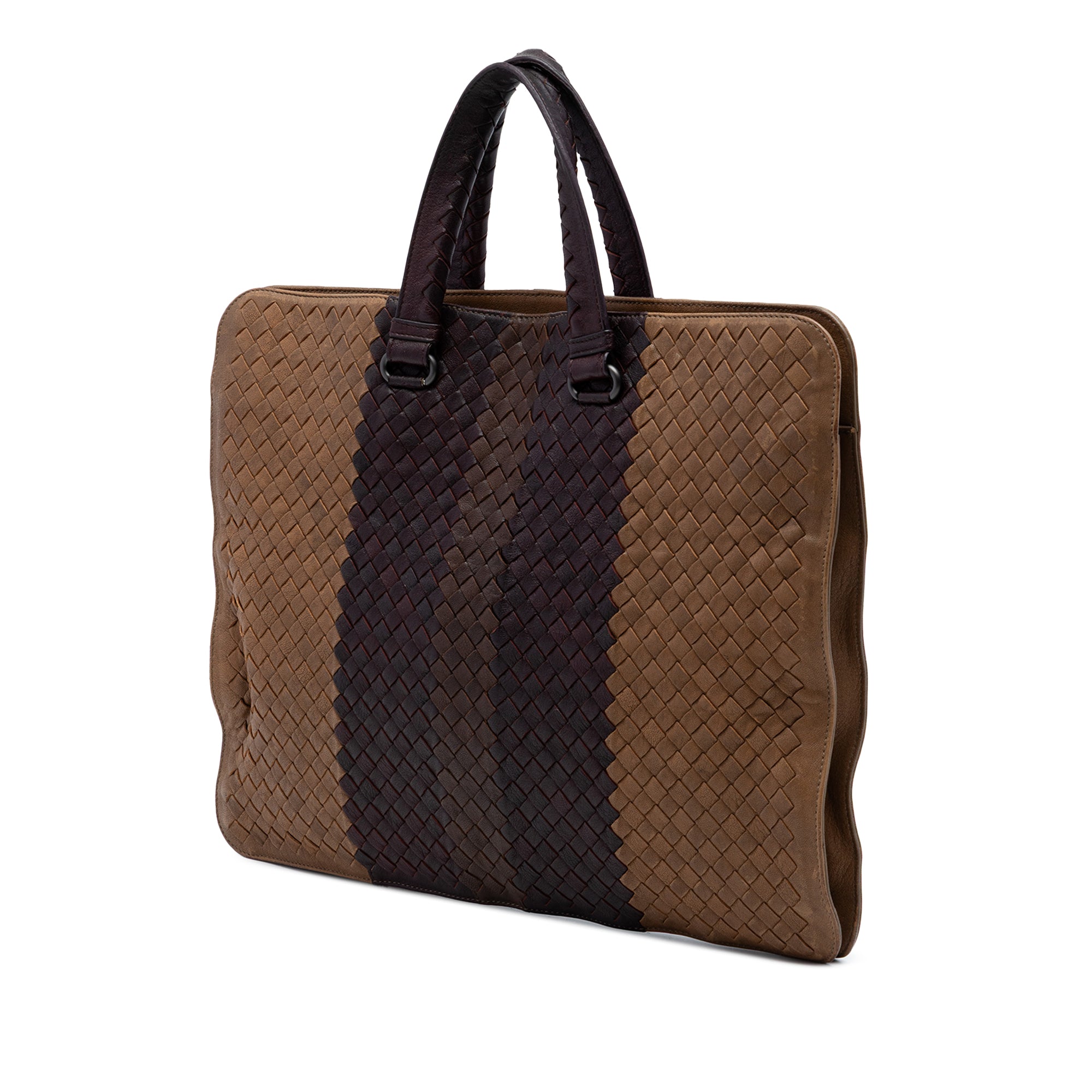 Nappa Intrecciato Club Fume Briefcase