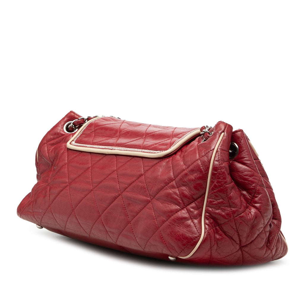 Quilted Aged Calfskin Reissue 2.55 East West Accordion Flap