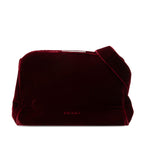 Velvet Frame Clasp Shoulder Bag