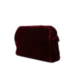 Velvet Frame Clasp Shoulder Bag