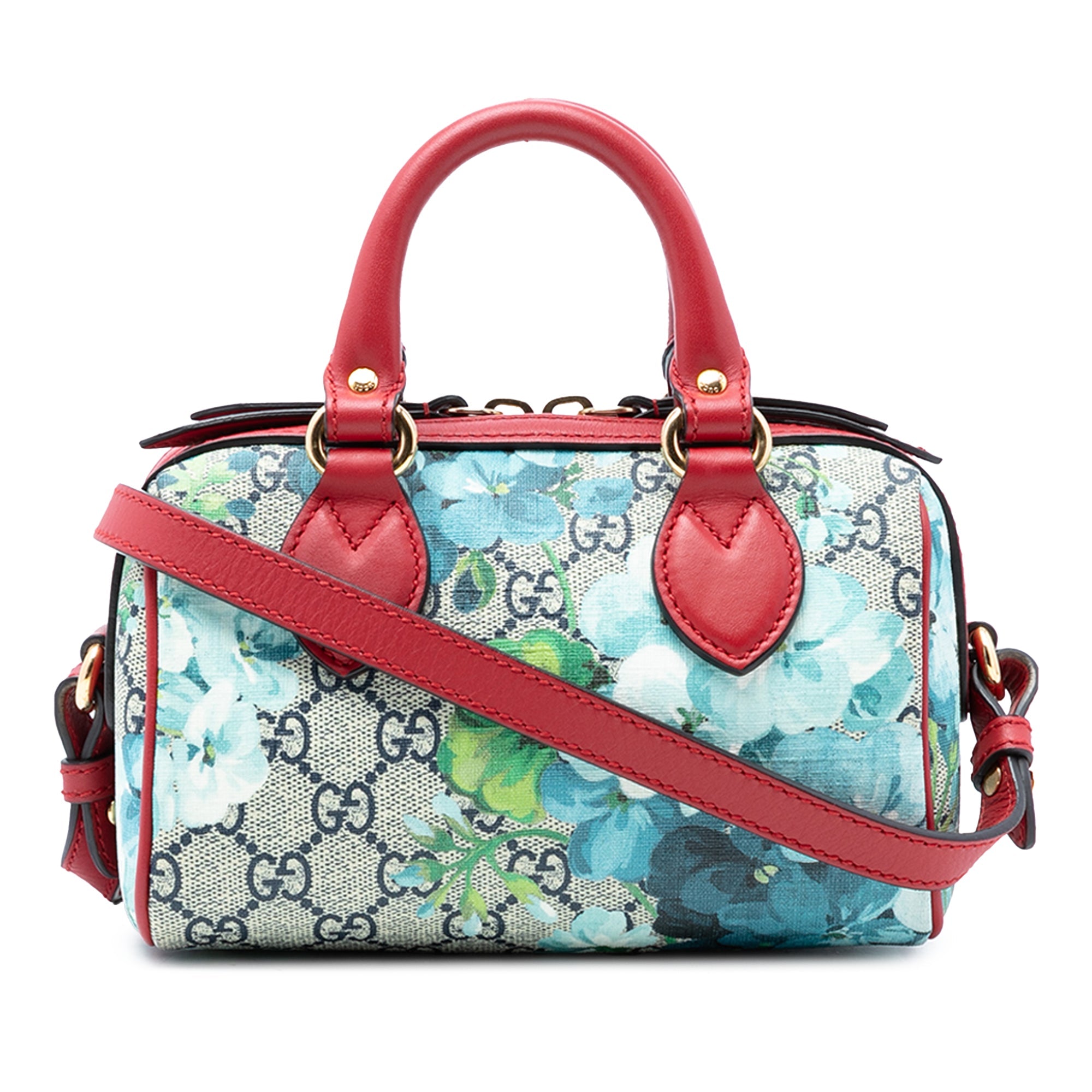 Mini GG Supreme Blooms Boston Bag
