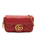 Mini GG Marmont Matelasse Leather Flap Crossbody