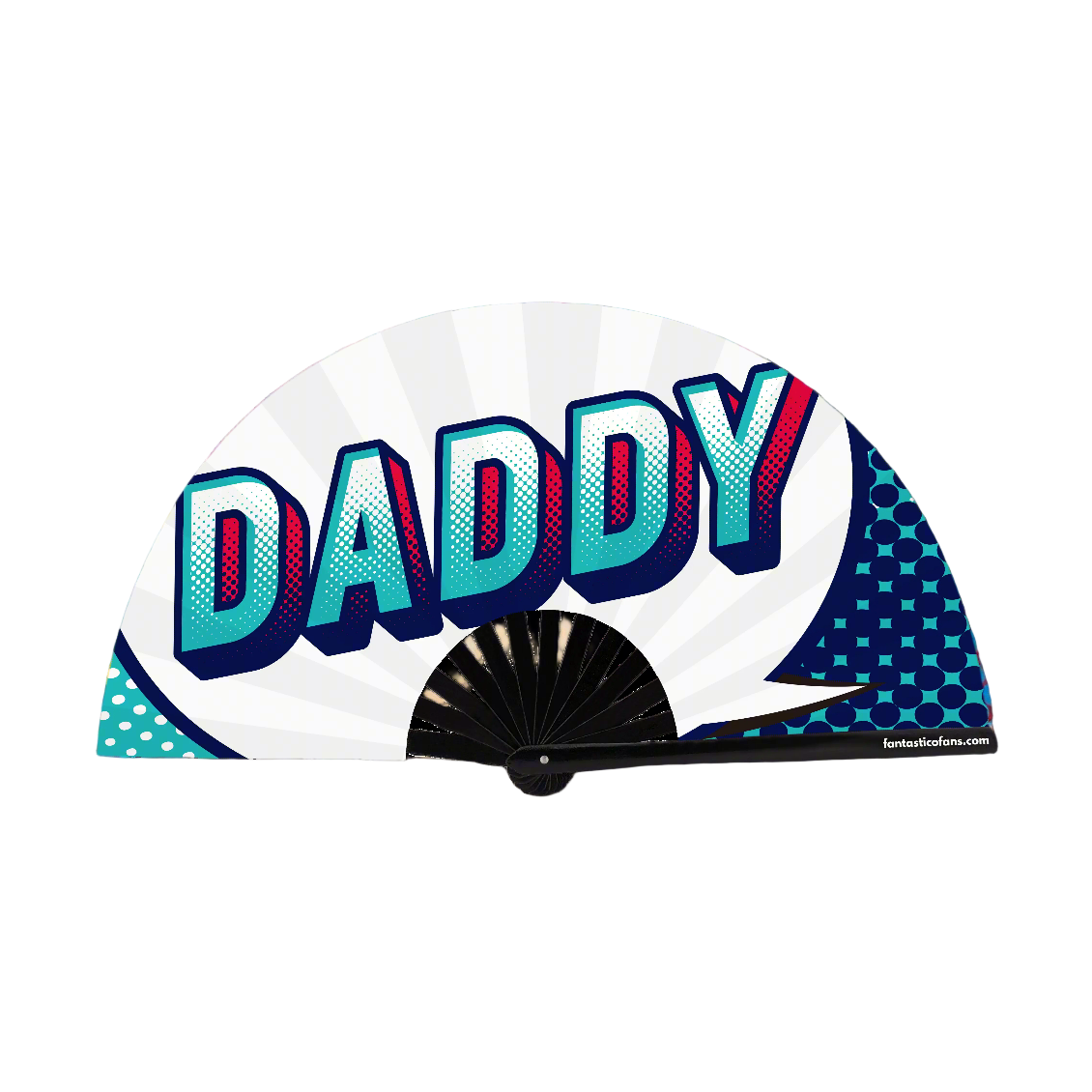 Daddy Blue text XL Fan