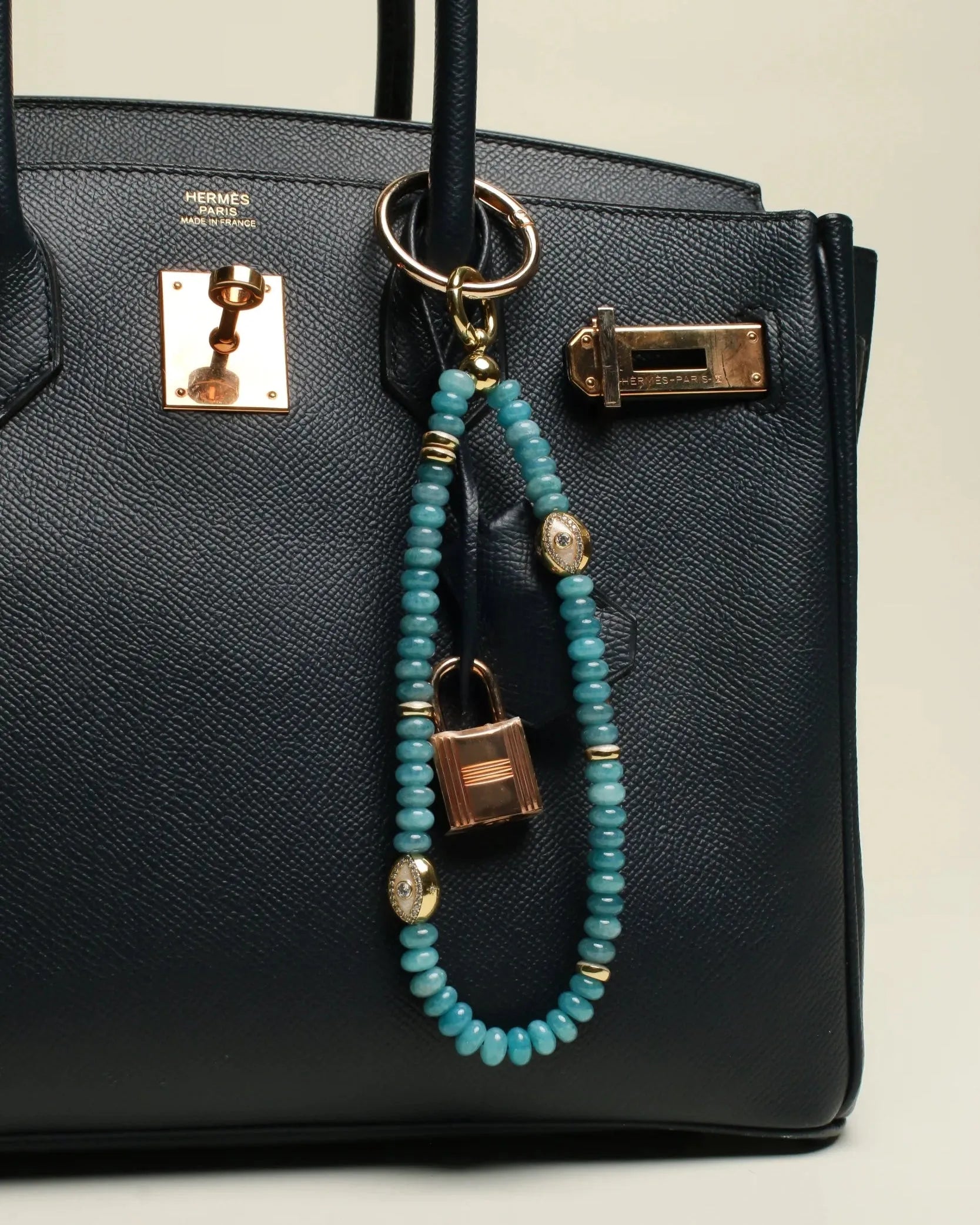 Leah Bag Charm in Apatite