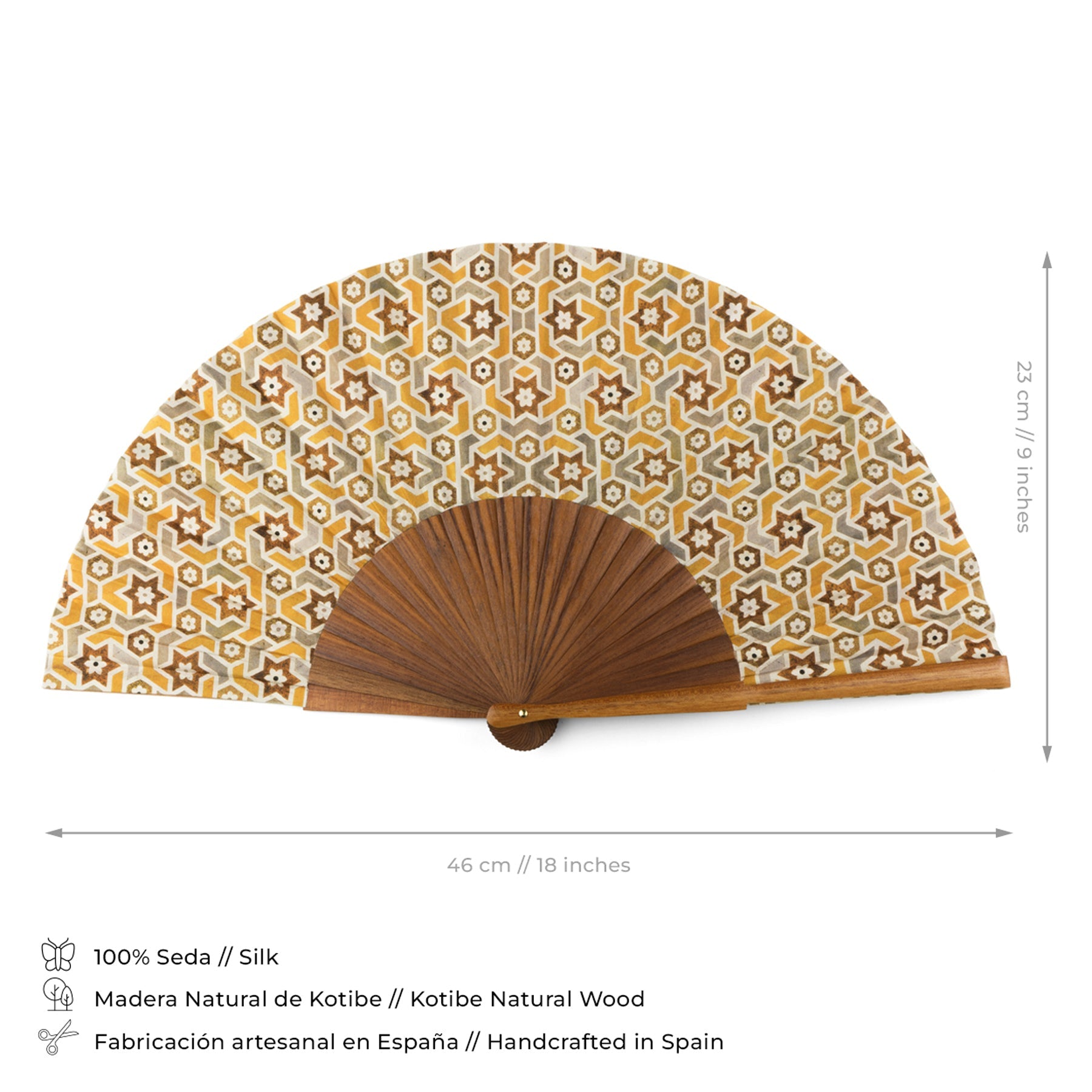 Silk & Wood fan Balat