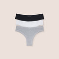 Lounge Underwear Bamboo Comfort Brazilians (3-pack) - Multi