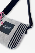 Bolso bandolera sarga de burgos negro