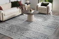 Barny Gray Blue Washable Rug