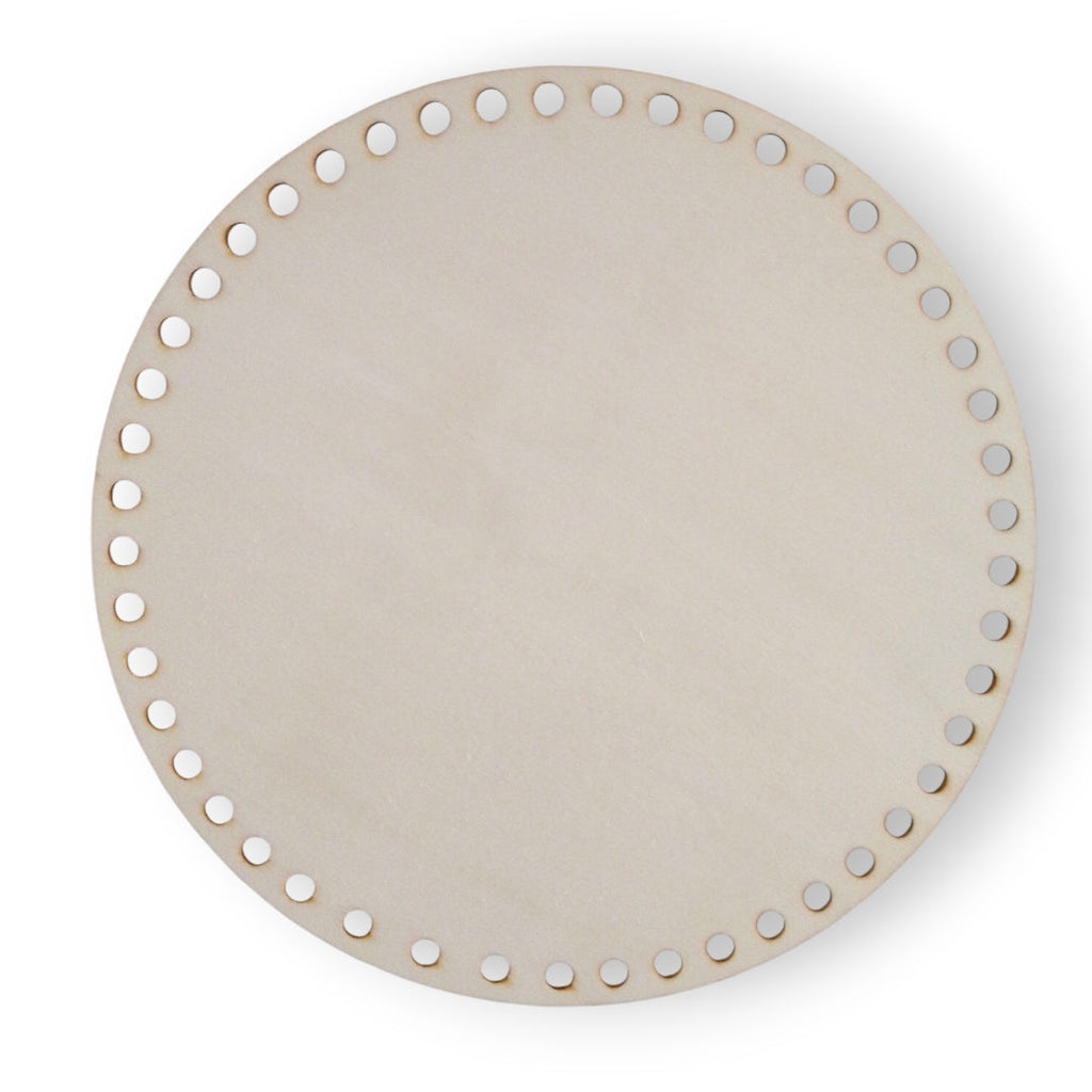 Base de madera circular para tejer