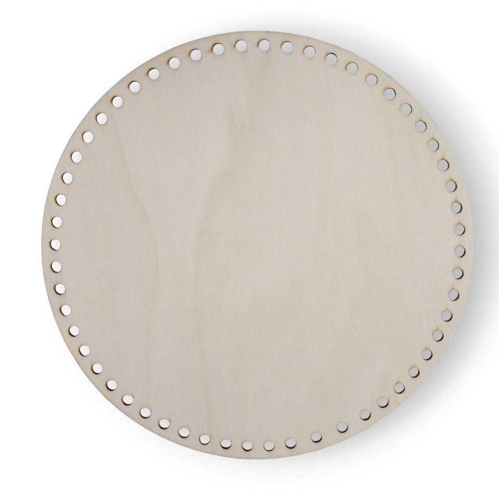 Base de madera circular para tejer