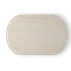 Base de madera ovalada para tejer