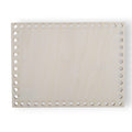 Base de madera rectangular para tejer