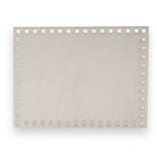 Base de madera rectangular para tejer