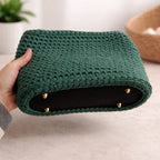 Base ovalada sintética negra para bolsos (perforada)