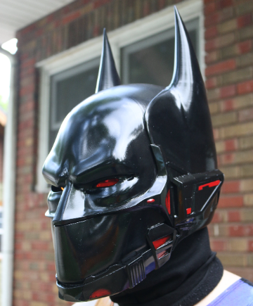 Future Cyber Hero Helmet - Cosplay Film Display Prop By Prop Money Inc.