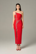 Opulent Bead Embellished Maxi Dress