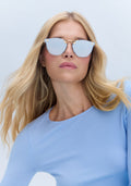 KREWE BEAU NYLON | Powder Blue 18K Mirrored