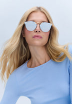 KREWE BEAU NYLON | Powder Blue 18K Mirrored