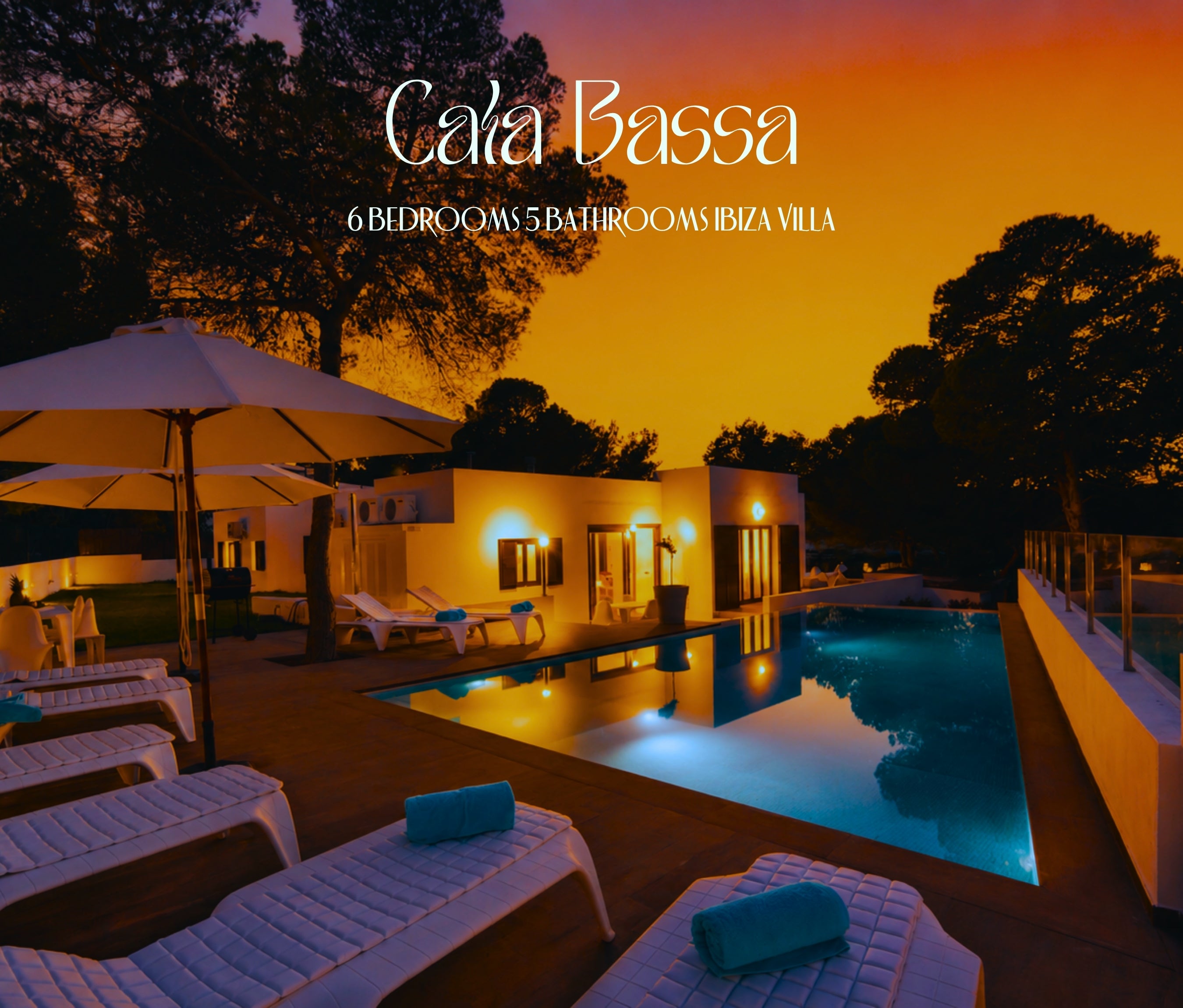 Beautiful Spacious Ibiza Villa in a Prime Location Just Steps from Cala Bassa Beach